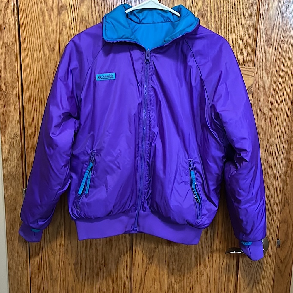 Vintage Women’s Columbia reversible puffer jacket